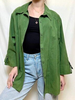 Green jacket top